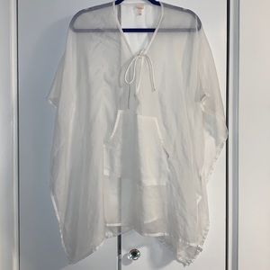 Womens White Beach Coverup